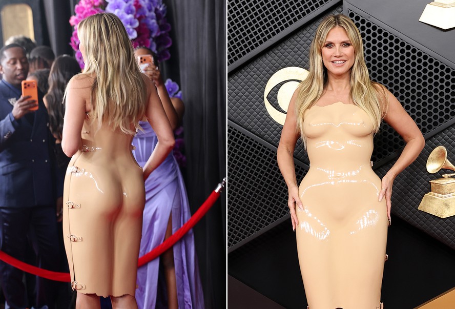 Heidi Klum no Grammy 2026 — Foto: Getty Images