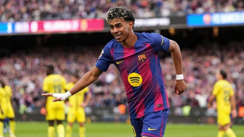 Yamal faz hat-trick; Barça goleia Villarreal e segue na liderança da Liga