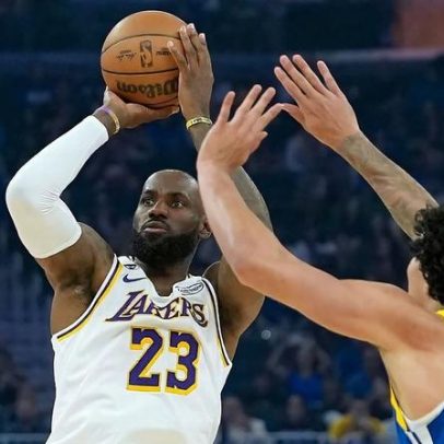 LeBron e Doncic lideram Lakers contra Gui Santos em vitória sobre os Warriors