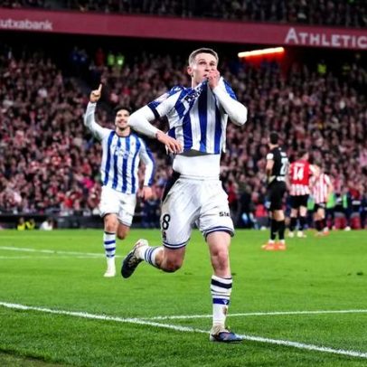 Real Sociedad vence Athletic Bilbao e avança à final da Copa do Rei