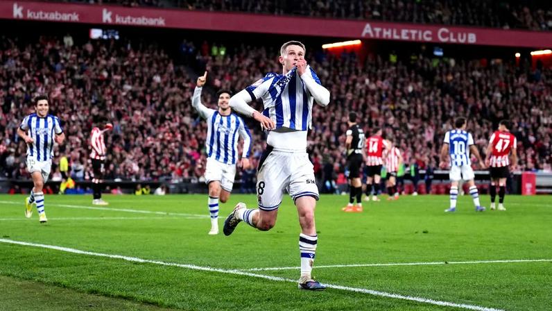 Real Sociedad vence Athletic Bilbao e avança à final da Copa do Rei