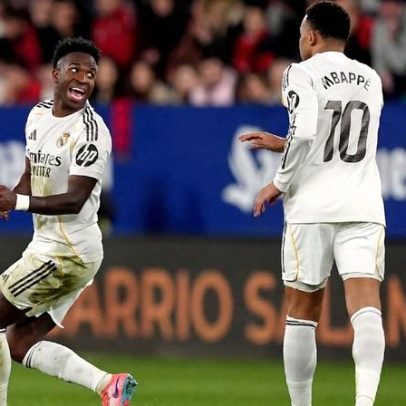 Mbappé comenta derrota do Real Madrid e cita Vinícius Júnior sozinho
