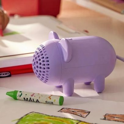 Ikea lança novo alto-falante Bluetooth barato, com formato de rato roxo