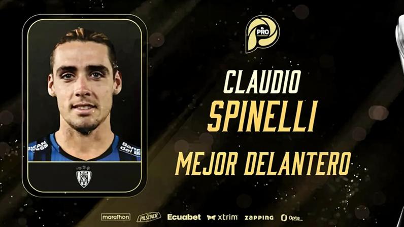 Claudio Spinelli, próximo do Vasco, é eleito melhor atacante do Campeonato Equatoriano por desempenho no Independiente del Valle (Foto: Divulgação / Loga Ecuabet)