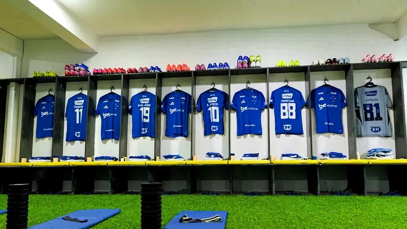 Vestiário do Cruzeiro (Foto: Raphael MArques/Cruzeiro)