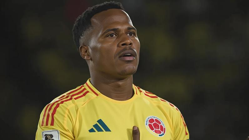 Jhon Arias em ação pela seleção da Colômbia (Foto: Divulgação)