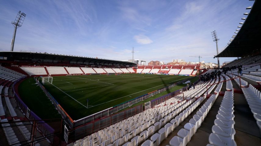 Vista do estádio Carlos Belmonte antes de jogo do Albacete pela Copa da Rainha