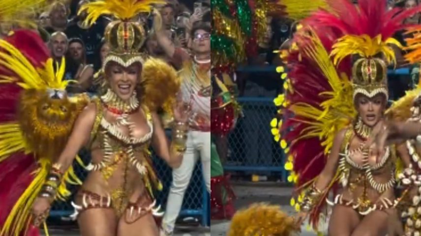 Jaquelline Grohalski perde parte de fantasia — Foto: Reprodução/Instagram
