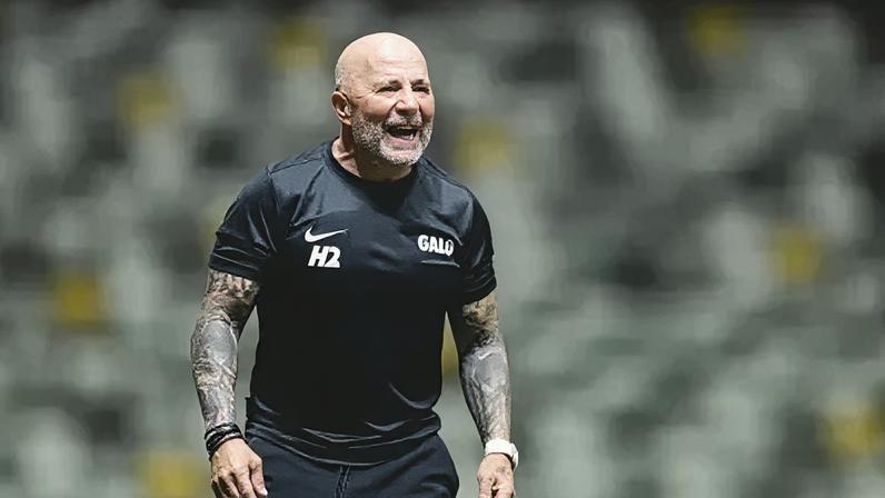 Jorge Sampaoli durante jogo do Atlético contra o Athletic, pelo Mineiro.