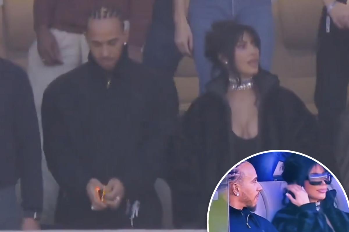 Lewis Hamilton reportedly discussed Kim Kardashian meeting his mom during their Super Bowl 2026 hard launch Sunday.