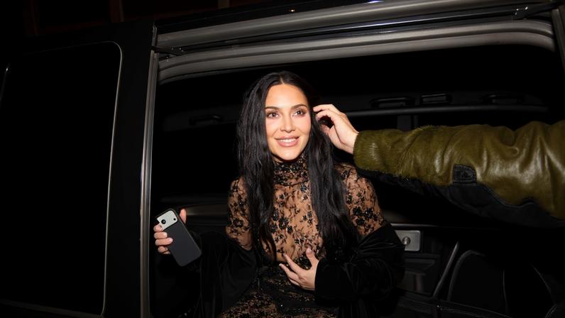 Kim Kardashian was spotted in Paris for a secret date night with Lewis Hamilton.