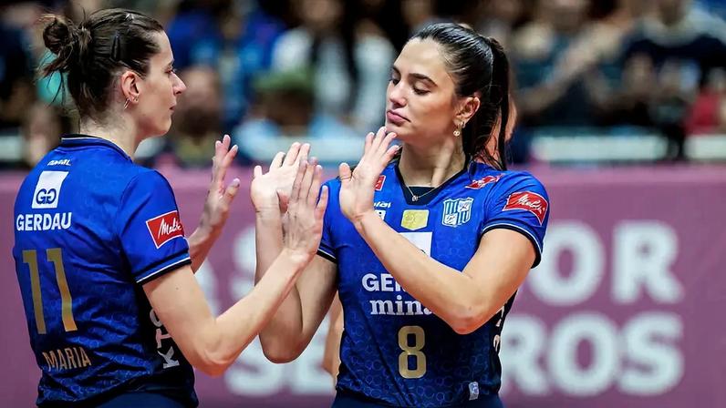 Minas na Copa Brasil feminina de vôlei (Foto: Hedgard Moraes/ Minas Tênis Clube)