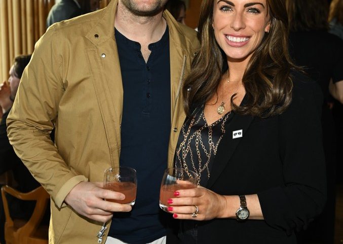 Alyssa Farah Griffin and Justin Griffin, pictured above in 2024, have welcomed their first child.