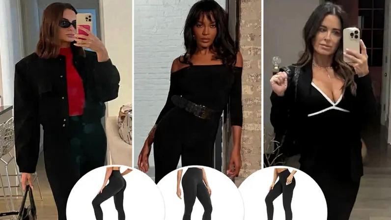 Leggings da Amazon recebem aprovação de celebridades, a partir de US$6