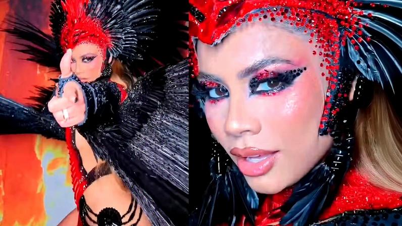 Lexa mostra seu look para Dragões da Real — Foto: Reprodução/Instagram