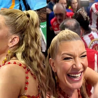 Lore Improta reage à vitória da Viradouro com 'Meu meninão na barriga'