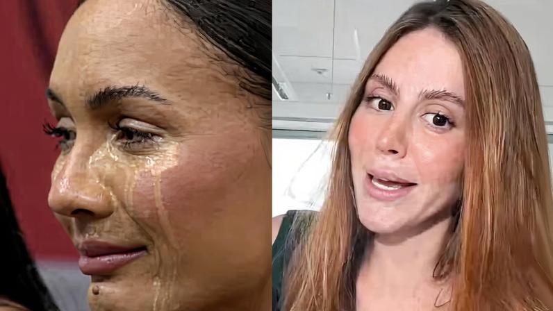 Mari Maria opinou sobre maquiagem de Maxiane, do BBB 26 — Foto: Globoplay e Reprodução/Instagram