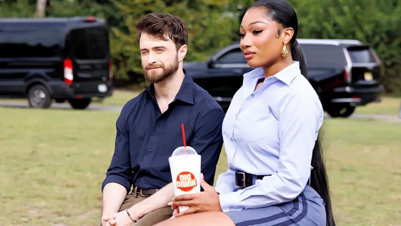 Daniel Radcliffe as Arthur Tobin, Megan Thee Stallion as Denise on 'The Fall and Rise of Reggie Dinkins'