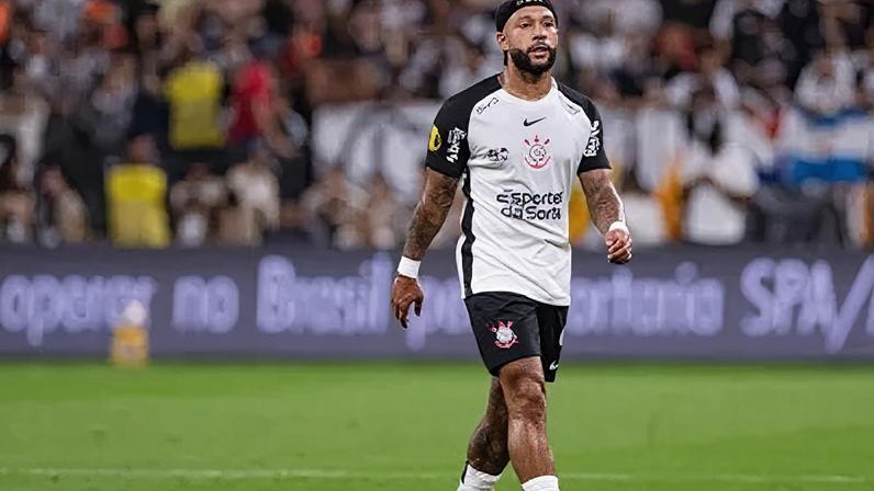 Memphis Depay em Corinthians x Palmeiras pelo Paulistão
