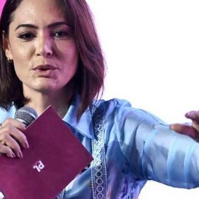 Michelle é cobrada nas redes por ocultar Flávio e elogiar Tarcísio