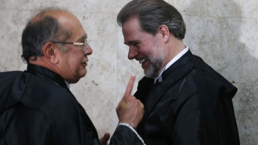 Ministros Gilmar Mendes e Dias Toffoli