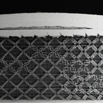 Metamateriais 3D impressos que se estendem e falham por design