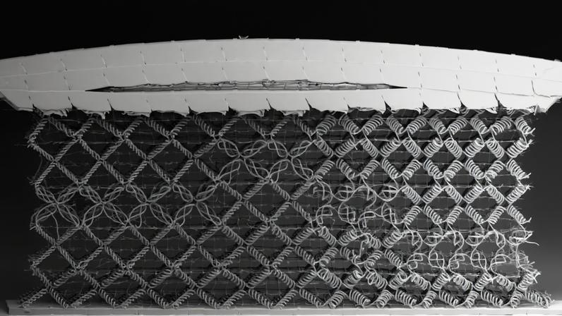 Metamateriais 3D impressos que se estendem e falham por design