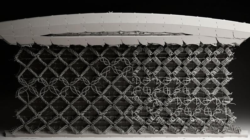 Metamateriais 3D impressos que se alongam e falham por design