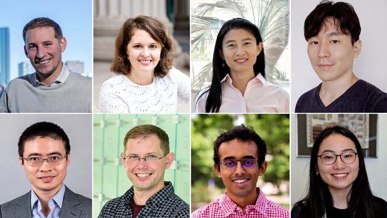 Eight portrait photos of men and women arranged in two rows of four