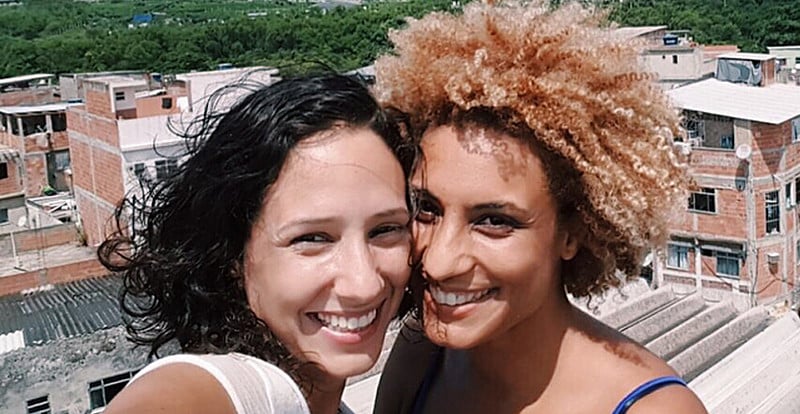 A arquiteta Mônica Benício e a vereadora Marielle Franco, assassinada em março de 2018. Foto: Reprodução/Redes Sociais
