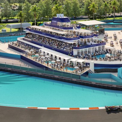 GP de Miami terá superiate com suítes, piscina e vista privilegiada
