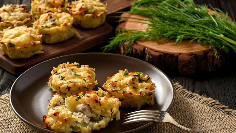 Muffin de batata-doce com frango (Imagem: Cesarz | Shutterstock)