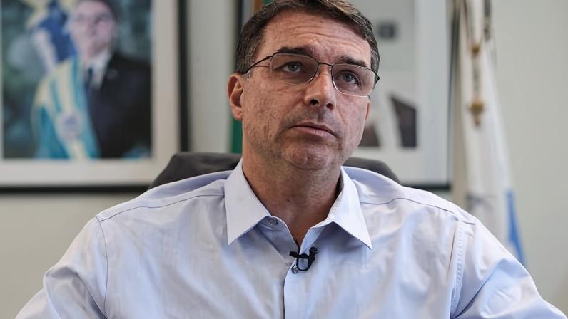 O pré-candidato à Presidência Flávio Bolsonaro (PL)