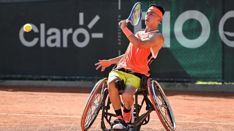 Nº 1 do tênis em cadeira de rodas, Oda se diverte no Rio