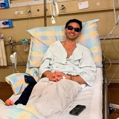 Pat Burgener sofre queda durante treino na Olimpíada de Inverno