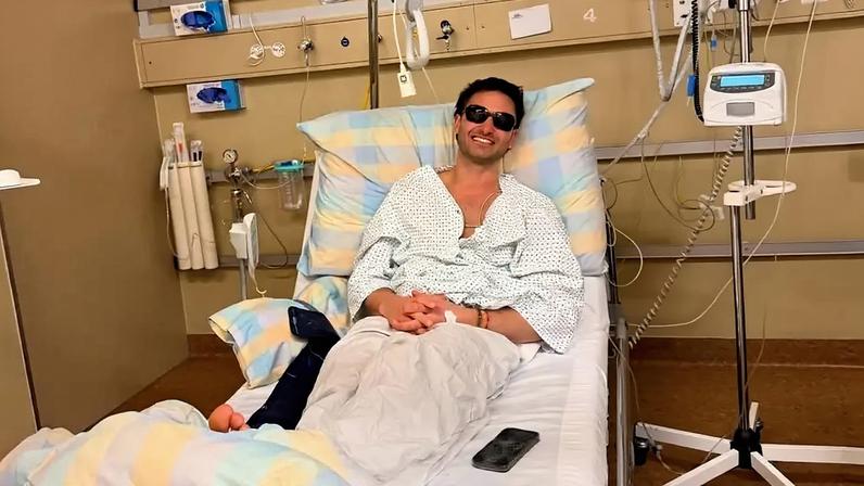 Pat Burgener foi hospitalizado após queda em treinamento (Foto: Reprodução/ Instagram)