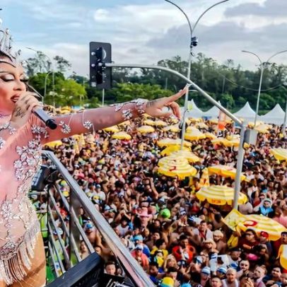 Glória Groove agita multidão em SP com bloco e homenagem a Preta Gil