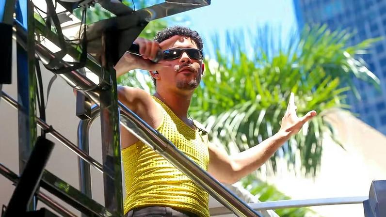 Pedro Sampaio participa de megabloco de Ivete Sangalo, no Rio de Janeiro — Foto: Victor Chapetta/Brazil News