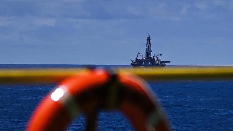 Plataforma de exploração de petróleo da Petrobras. (Foto: André Borges/EFE)