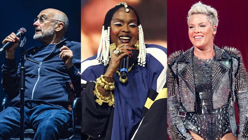 Rock Hall 2026: Phil Collins, Lauryn Hill, Mariah Carey, Oasis e Pink entre indicados principais