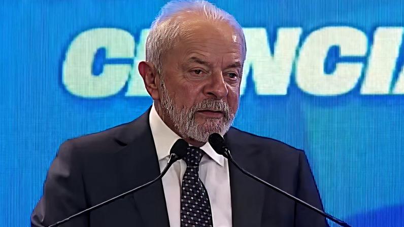 O presidente Lula discursa durante cerimônia no Instituto Butantan, em São Paulo, no dia 9 de fevereiro de 2026 — Foto: Canal Gov/Reprodução