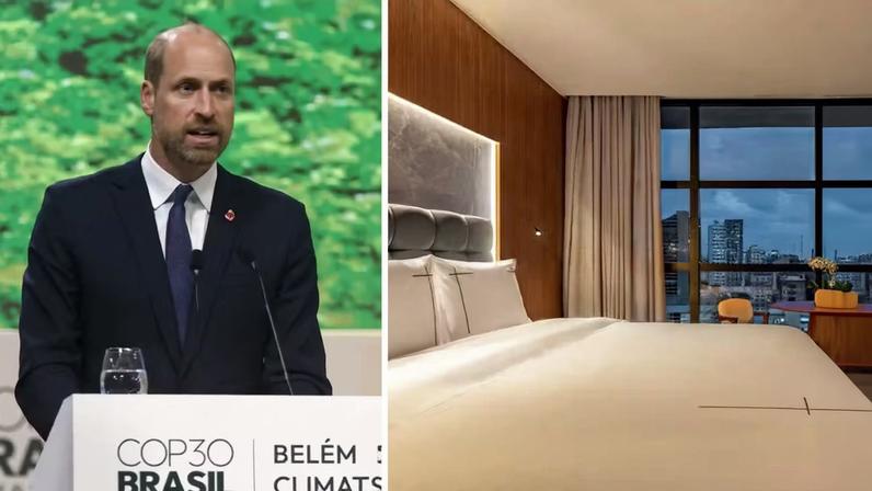 Hotel que hospedou o Príncipe William em Belém é revelado