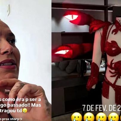 Virginia revela efeitos especiais da fantasia de caranguejo impedidos pela chuva