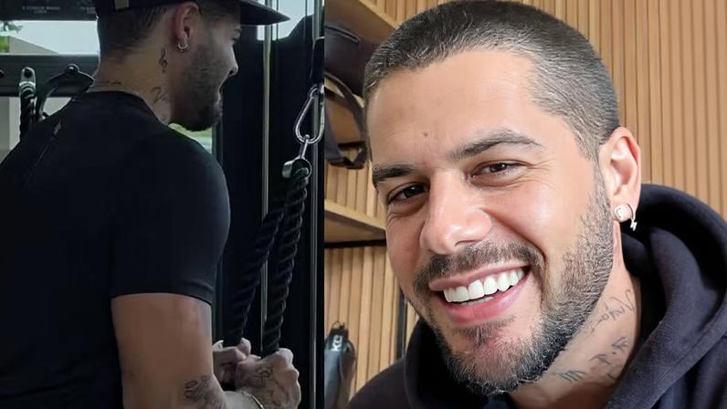Solteiro, Zé Felipe empolga web com vídeo durante treino: 'Fica ainda mais lindo' — Foto: Reprodução/Instagram