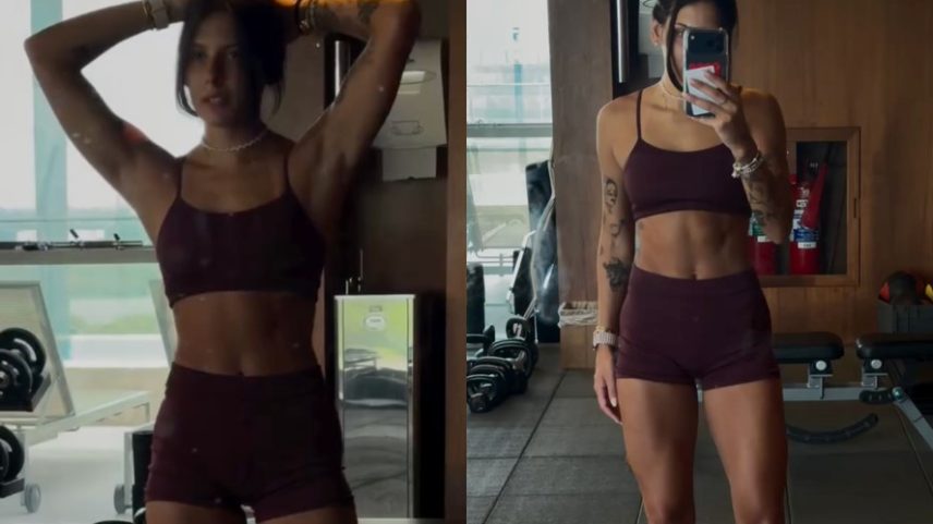 Após desabafo sobre dieta, Ana Castela exibe barriga sarada e pernas torneadas em dia de treino — Foto: Reprodução/Instagram