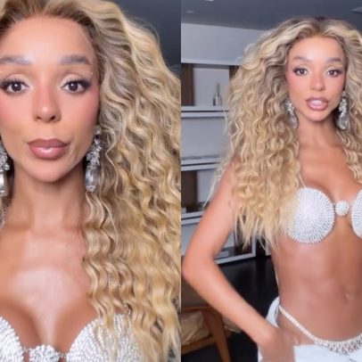 Brunna Gonçalves se surpreende com transformação após noite na Grande Rio