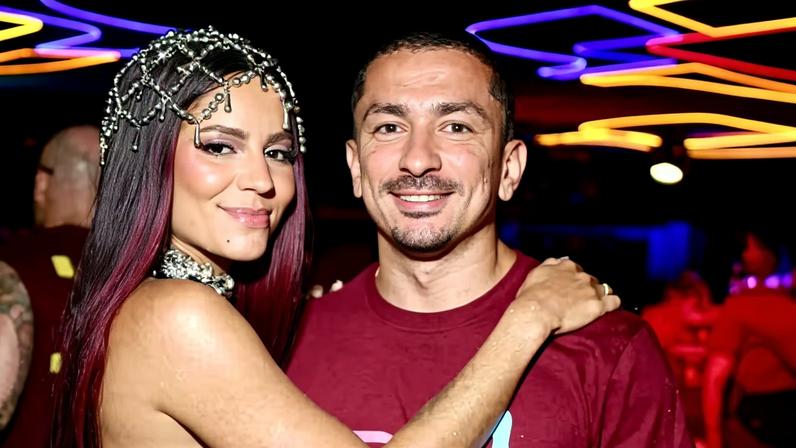 Hariany Almeida e Renan Machado no Camarote Quem O Globo