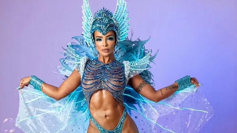 Carol Nakamura musa do Salgueiro — Foto: Marcio Farias