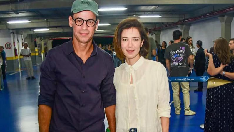 Marjorie Estiano aparece ao lado do namorado em show de Bad Bunny em SP