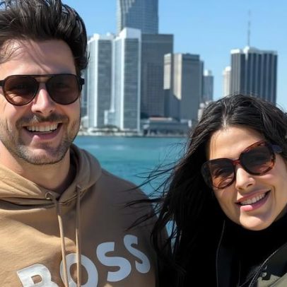 Laís Caldas, grávida, declara-se a Gustavo Marsengo em viagem a Miami